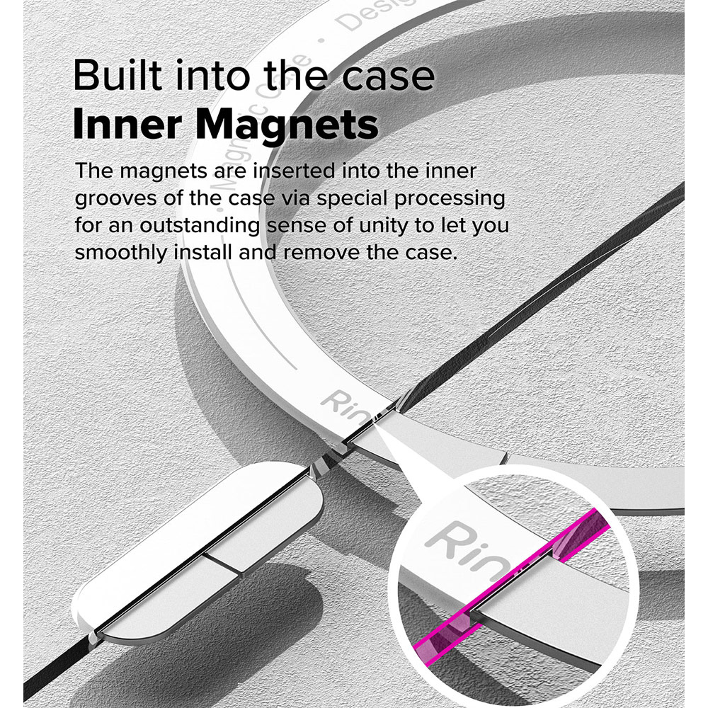 Picture of Apple iPhone 16 Plus 6.7 Case | Ringke Fusion Magnetic Slim Drop Protection Case Magsafe Compatible for  iPhone 16 Plus 6.7 (Clear)