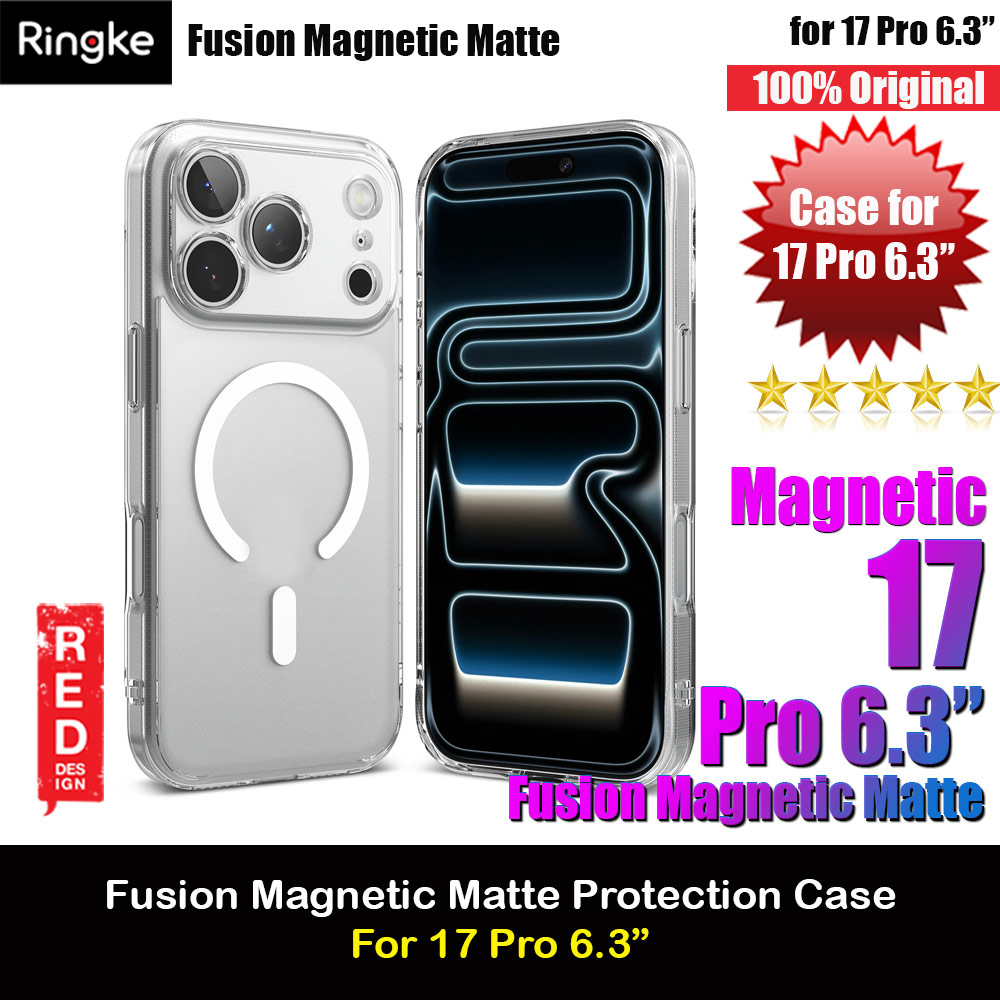 Picture of Apple iPhone 17 Pro 6.3 Case | Ringke Fusion Magnetic Slim Drop Protection Case Magsafe Compatible for  iPhone 17 Pro 6.3 (Matte)