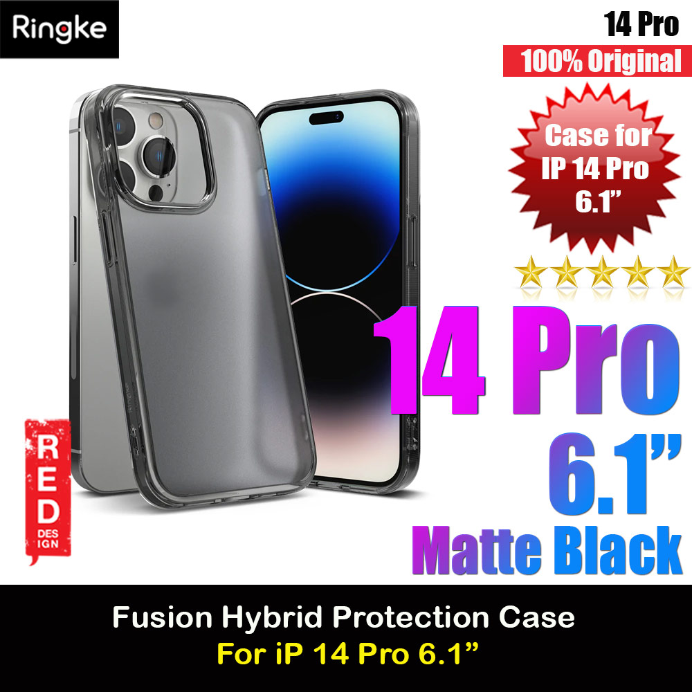 Picture of Ringke Fusion Matte Protection Case for Apple iPhone 14 Pro 6.1 (Smoke Black) Apple iPhone 14 Pro 6.1- Apple iPhone 14 Pro 6.1 Cases, Apple iPhone 14 Pro 6.1 Covers, iPad Cases and a wide selection of Apple iPhone 14 Pro 6.1 Accessories in Malaysia, Sabah, Sarawak and Singapore 