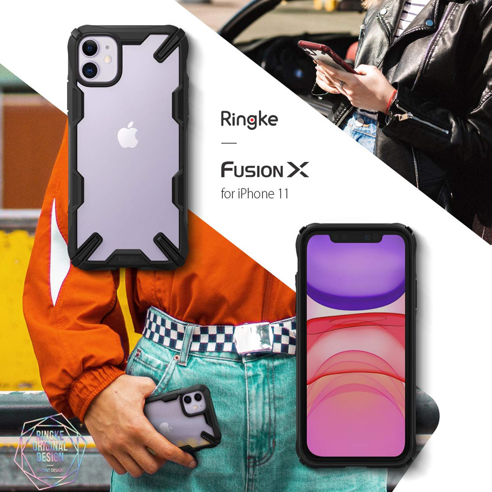 Picture of Apple iPhone 11 6.1 | Ringke Fusion X Extreme Tough Protection for Apple iPhone 11 (Black)