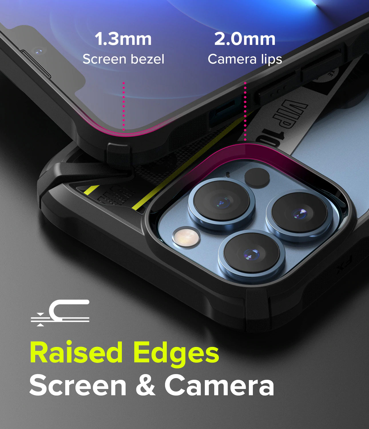 Picture of Apple iPhone 13 Pro 6.1 Case | Ringke Fusion X Design Protection Case for Apple iPhone 13 Pro 6.1 (Ticket Band Design)