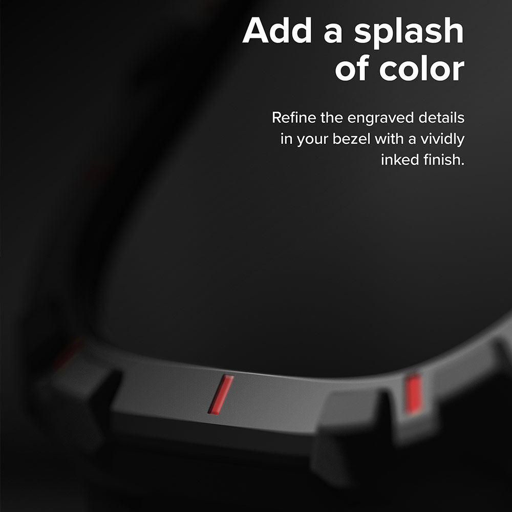 Picture of Apple Watch 49mm Ultra Case | Ringke Fusion X Guard Protection Case Strap Band for Apple Watch Ultra 49mm (Black Red Index Wired)