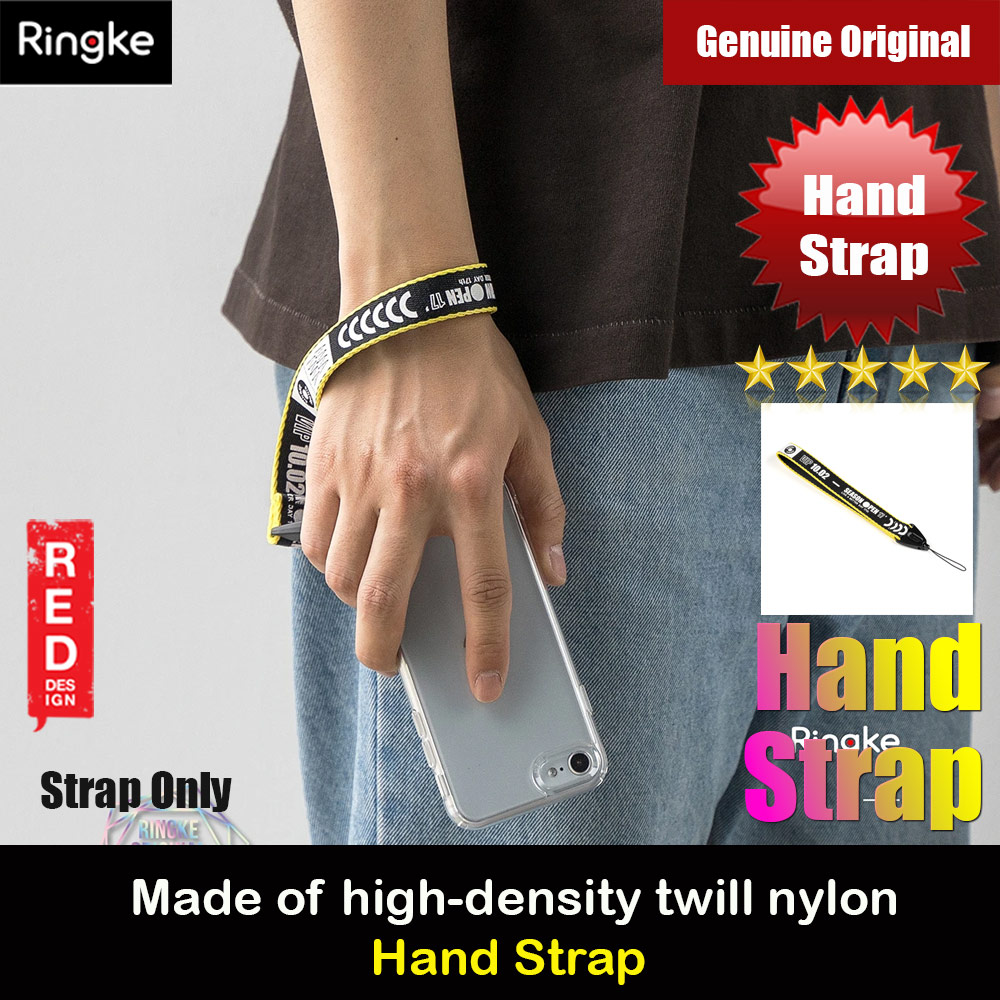 Picture of Ringke Hand Strap Smartphone Case Strap Camera Strap Key Ring Strap Airpods Pro Strap (Lettering Ticket Band Black) Red Design- Red Design Cases, Red Design Covers, iPad Cases and a wide selection of Red Design Accessories in Malaysia, Sabah, Sarawak and Singapore 