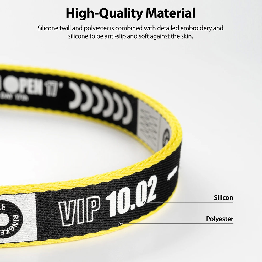 Picture of Ringke Hand Strap Smartphone Case Strap Camera Strap Key Ring Strap Airpods Pro Strap (Lettering Ticket Band Black)