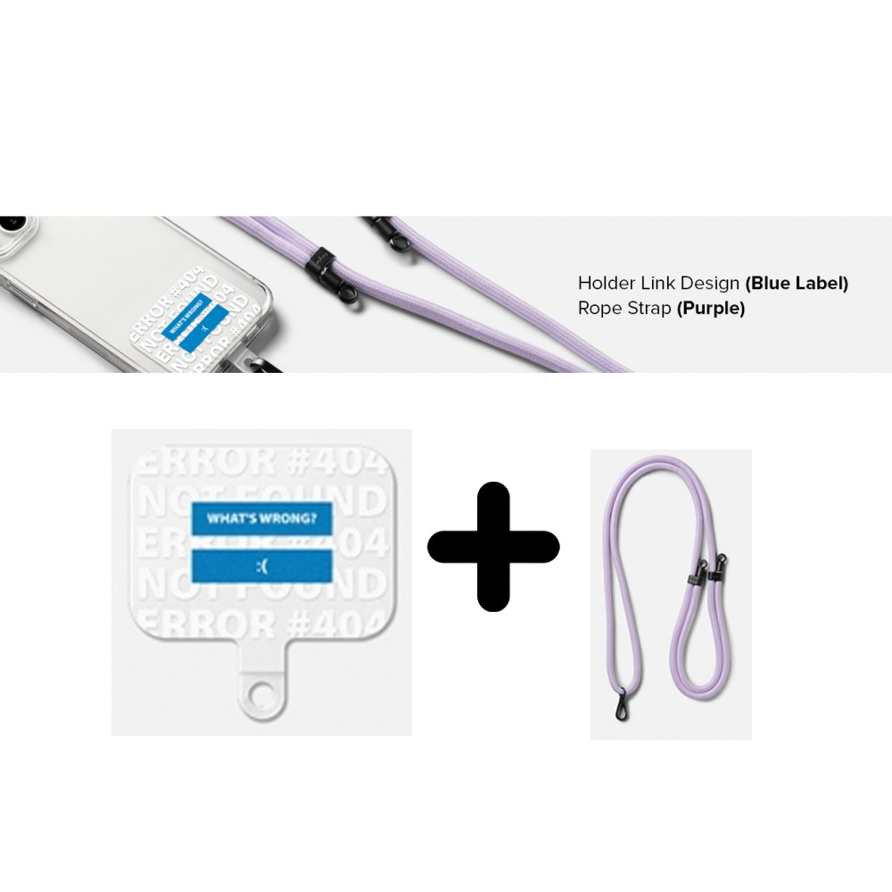 Picture of Ringke Shoulder Strap Design Holder Link Rope for Phone case (Blue Label Design Purple Rope)
