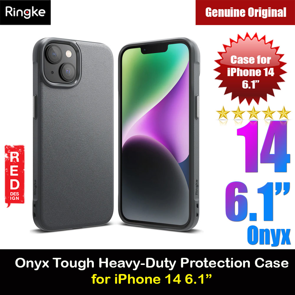 Picture of Apple iPhone 14 6.1 Case | Ringke Onyx Tough Heavy Duty Protection Case for Apple iPhone 14 6.1 (Dark Gray)