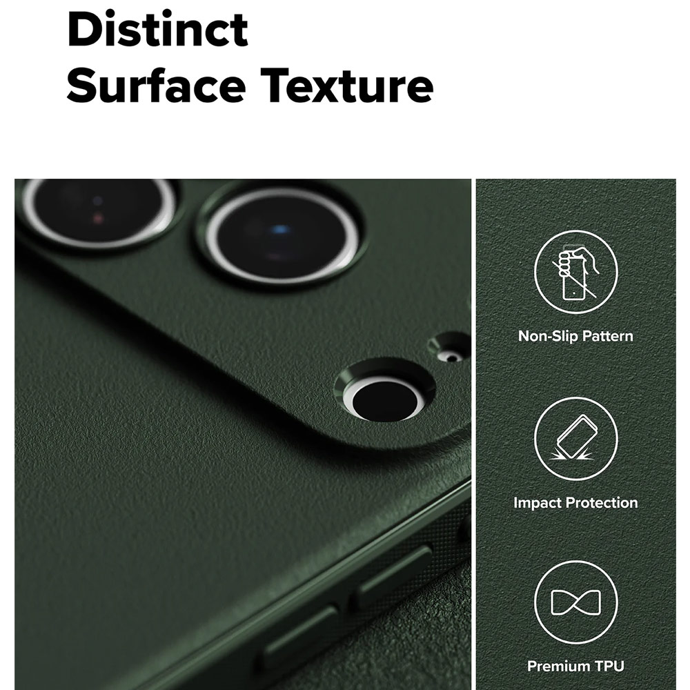 Picture of Apple iPhone 17 Pro Max 6.9 Case | Ringke Onyx TPU Anti Finger Print Anti Slip Drop Protection Case for iPhone 17 Pro Max 6.9 (Dark Green)