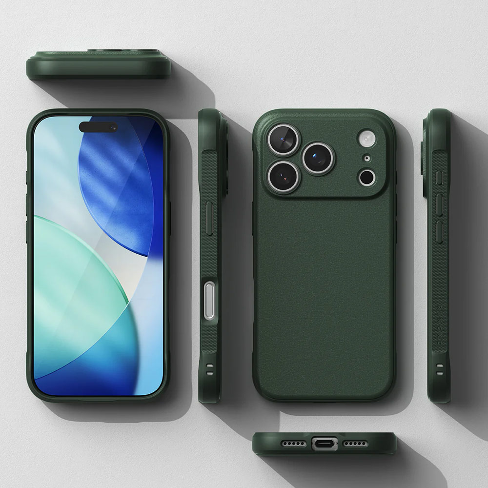 Picture of Apple iPhone 17 Pro Max 6.9 Case | Ringke Onyx TPU Anti Finger Print Anti Slip Drop Protection Case for iPhone 17 Pro Max 6.9 (Dark Green)