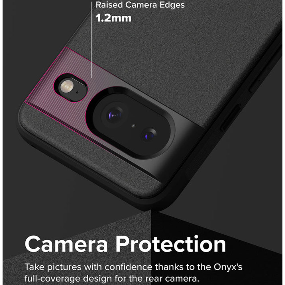 Picture of Google Pixel 8 Case | Ringke Onyx Heavy Duty Drop Protection Case for Google Pixel 8 (Black)