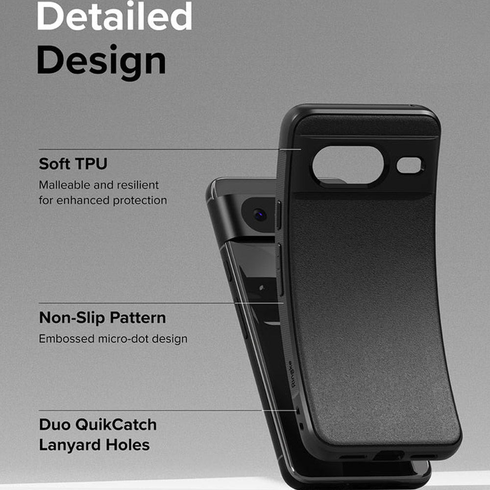 Picture of Google Pixel 8 Case | Ringke Onyx Heavy Duty Drop Protection Case for Google Pixel 8 (Black)