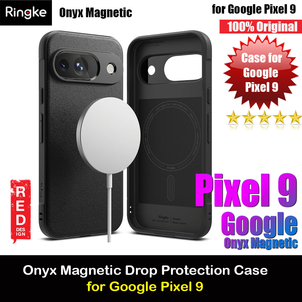 Picture of Google Pixel 9 Case | Ringke Onyx Magnetic Charging Compatible Drop Protection Case for Google Pixel 9 (Black)