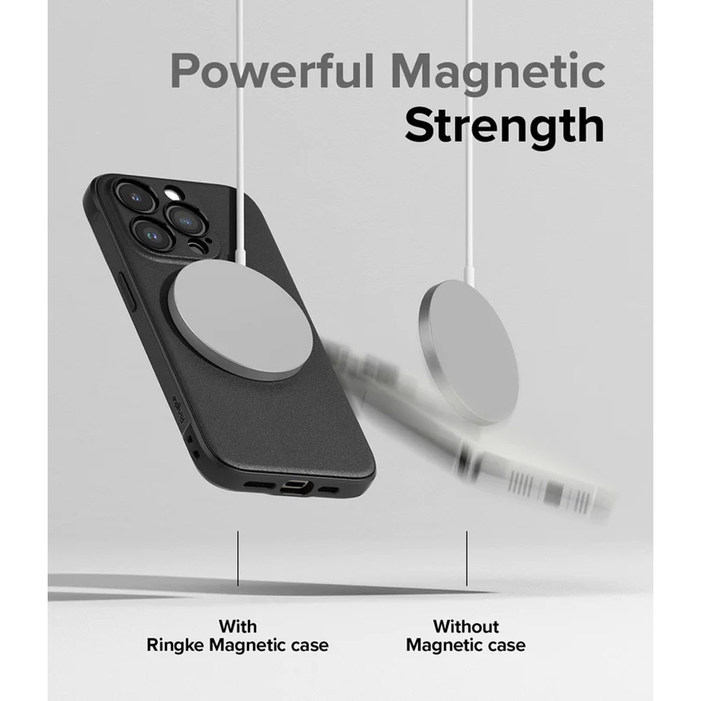 Picture of Apple iPhone 15 Pro Max 6.7 Case | Ringke Onyx Magnetic Tough Heavy Duty Slim Light Drop Protection Case for iPhone 15 Pro Max 6.7 (Black)