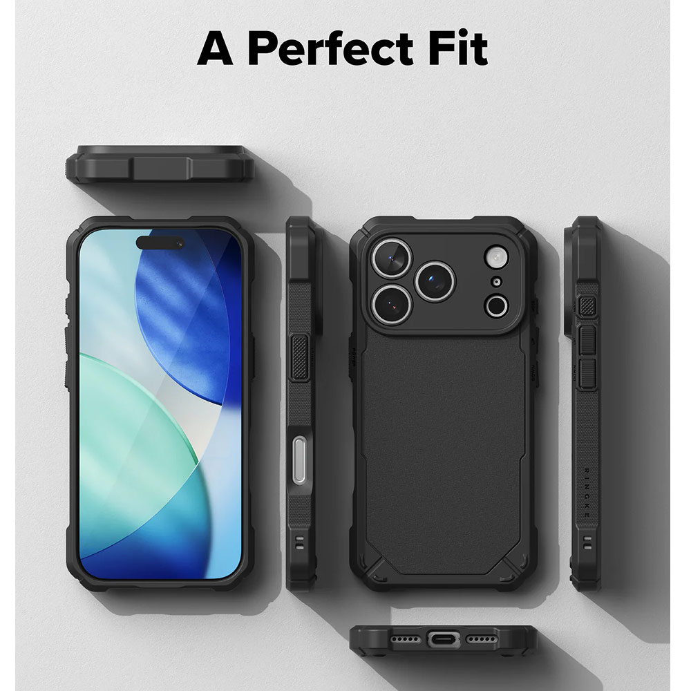 Picture of Apple iPhone 17 Pro Max 6.9 Case | Ringke Rugged Gear Magnetic Compatible Drop Protection Case for iPhone 17 Pro Max 6.9 (Black)