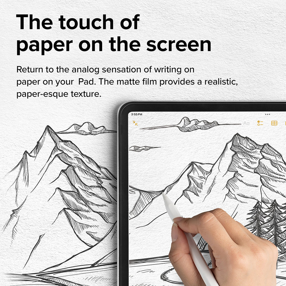 Picture of Apple iPad Air 13 M2 2024 Screen Protector | Ringke Hard Film Screen Protector for iPad Air 13 M2 2024 M3 2025 (2pcs)