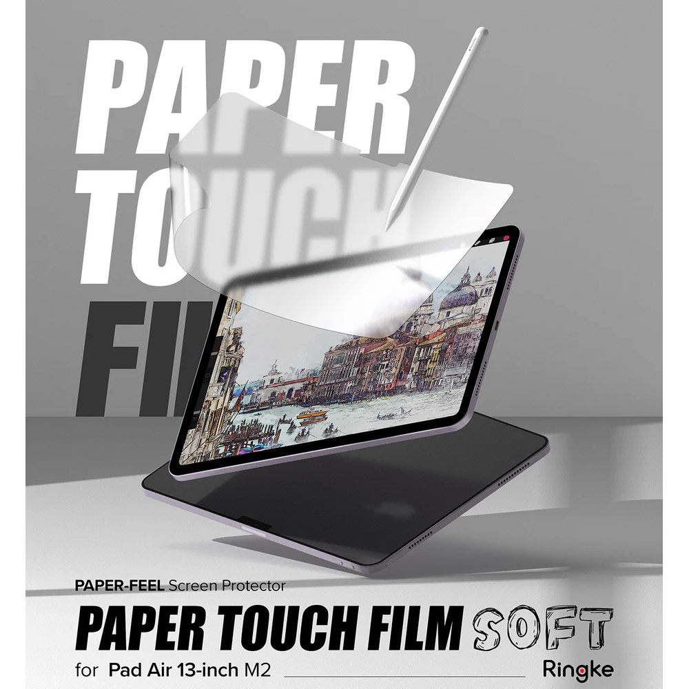 Picture of Apple iPad Air 13 M2 2024 Screen Protector | Ringke Soft Film Screen Protector for iPad Air 13 M2 2024 M3 2025 (2pcs)