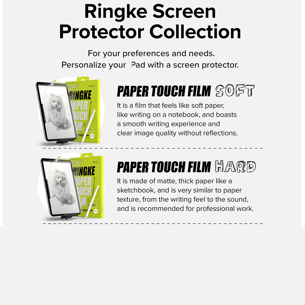 Picture of Apple iPad Air 13 M2 2024 Screen Protector | Ringke Soft Film Screen Protector for iPad Air 13 M2 2024 M3 2025 (2pcs)