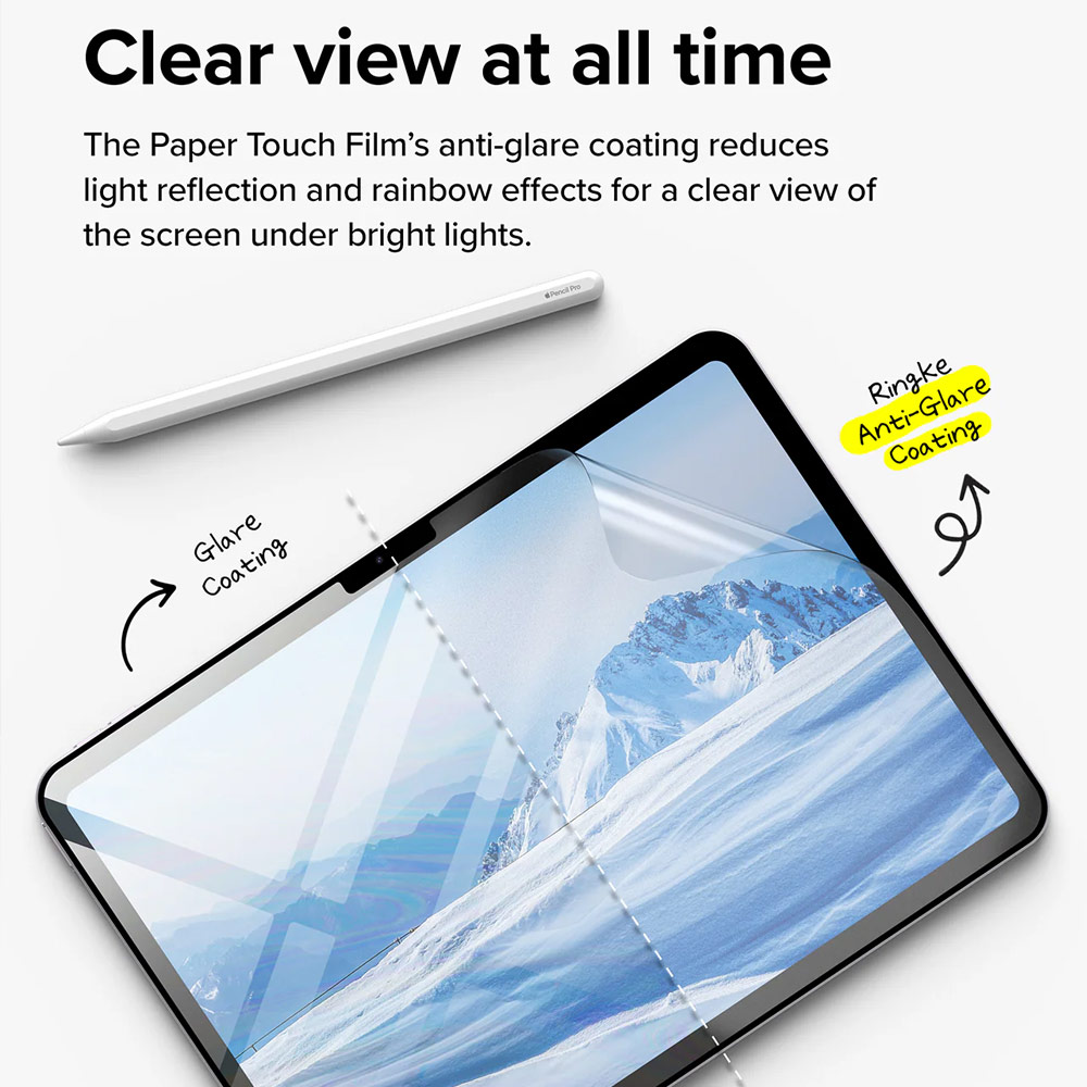 Picture of Apple iPad Air 13 M2 2024 Screen Protector | Ringke Soft Film Screen Protector for iPad Air 13 M2 2024 M3 2025 (2pcs)