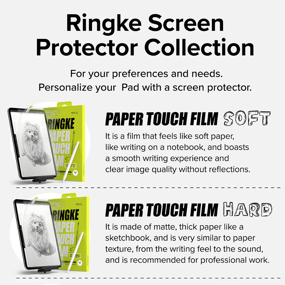 Picture of Apple iPad Pro 13 M4 2024 Screen Protector | Ringke Soft Film Screen Protector for iPad Pro 13 M4 2024 (2pcs)