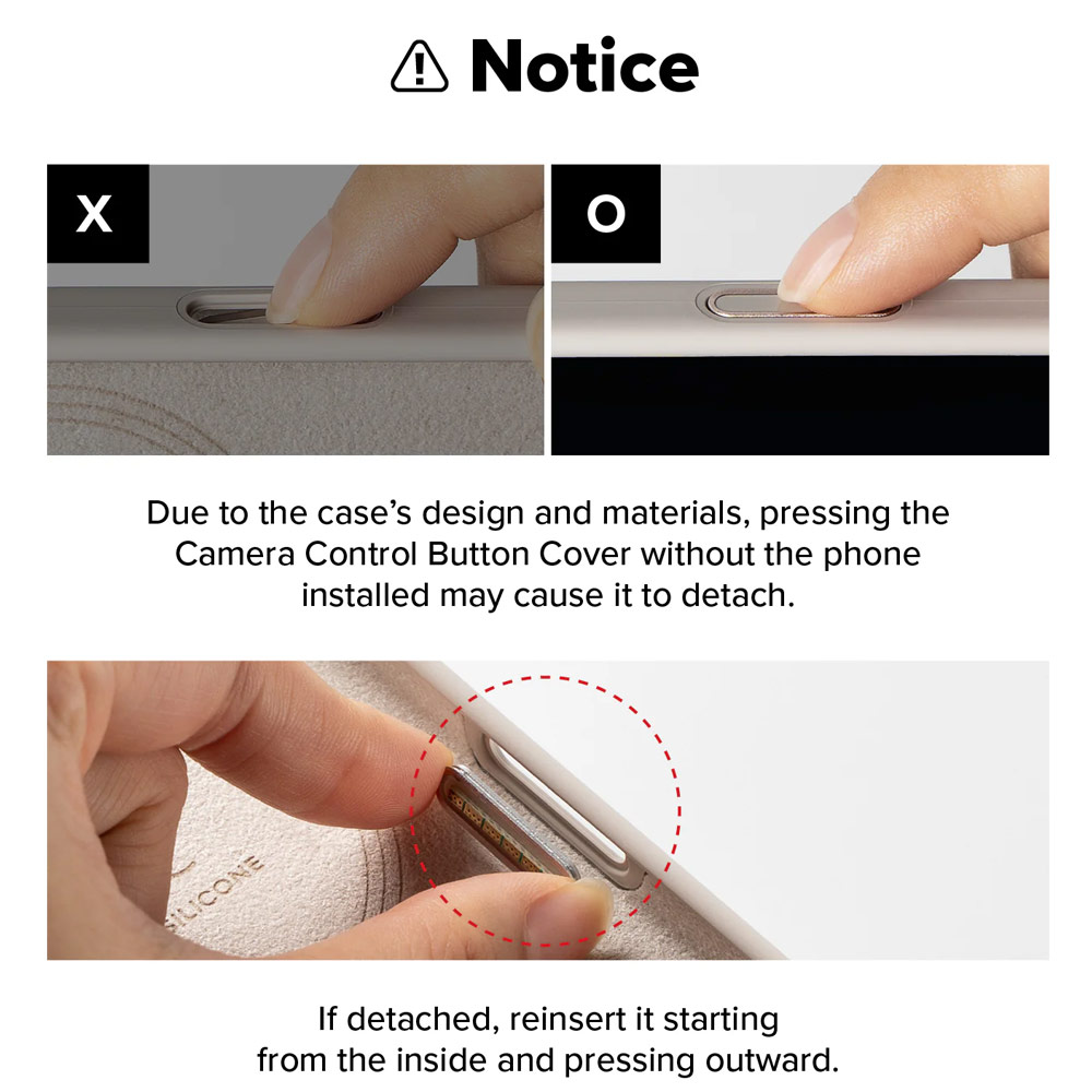 Picture of Apple iPhone 17 Pro Max 6.9 Case | Ringke Silicone Magnetic Soft Liquid Silicone Drop Protection Case with Camera Control Button for iPhone 17 Pro Max 6.9 (Stone)