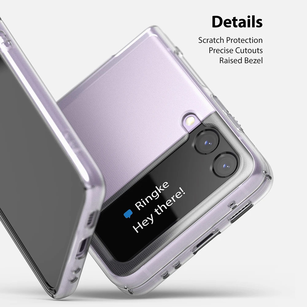 Picture of Samsung Galaxy Z Flip 3 Case | Ringke Slim Protection Clear Case for Samsung Galaxy Z Flip 3 (Black)
