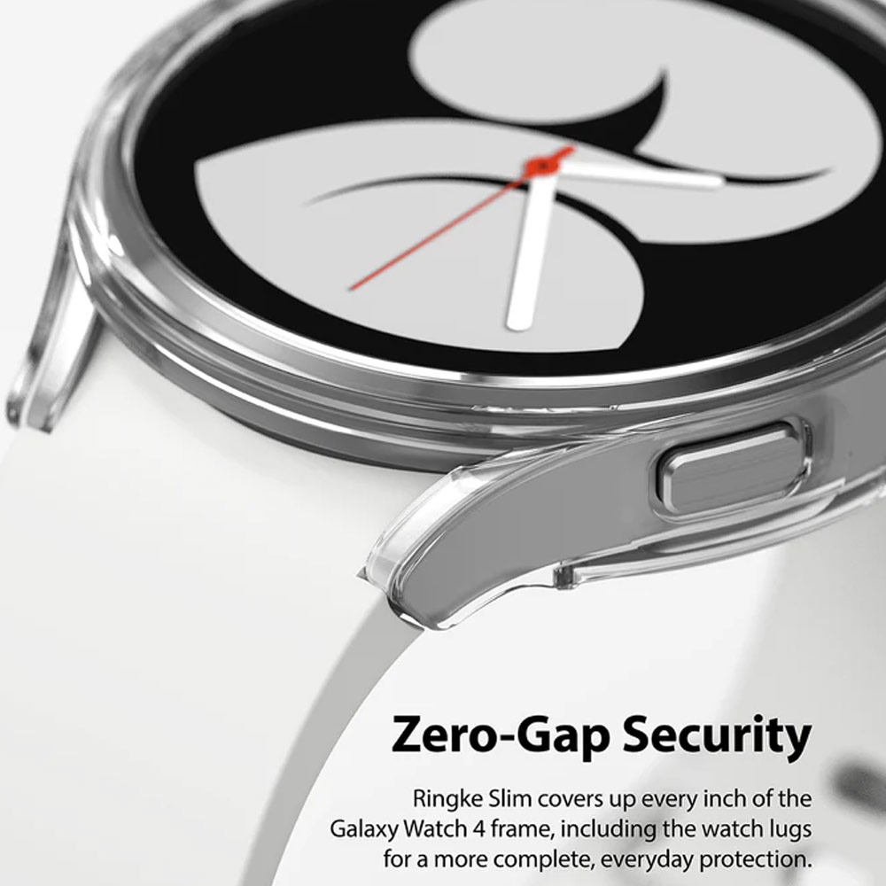 Picture of Samsung Galaxy Watch 4 40mm Case | Ringke Slim and lightweight Durable Case for Galaxy Watch 4 40mm Case (Clear and Chrome Rose Gold)