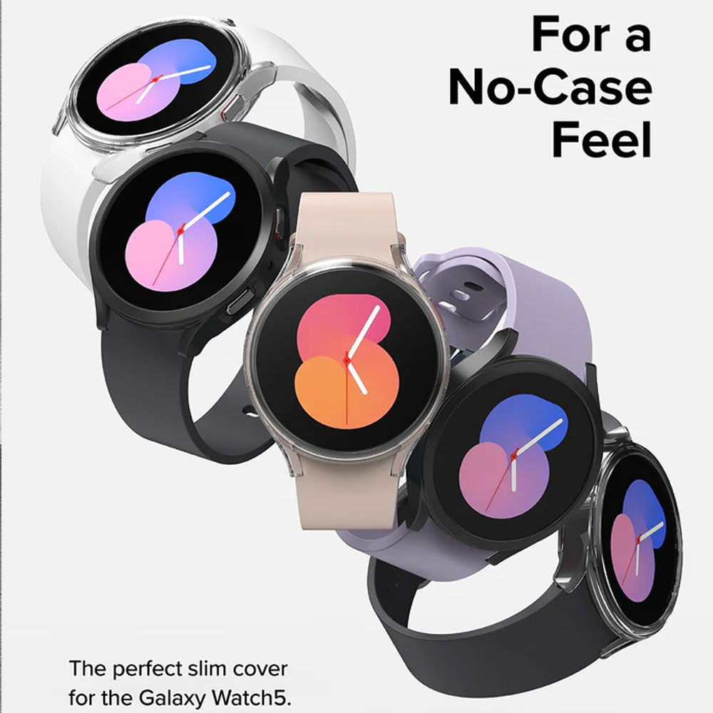 Picture of Samsung Galaxy Watch 5 40mm Case | Ringke Slim Case Durable PC Protection Case for Samsung Galaxy Watch 5 Series 40mm (Dark Chrome)