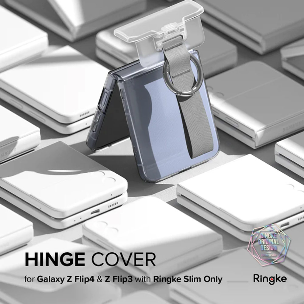 Picture of Samsung Galaxy Z Flip 4 | Ringke Hinge Cover wirh Ring Strap for Samsung Galaxy Z Flip 4 Flip 3 (Purple)