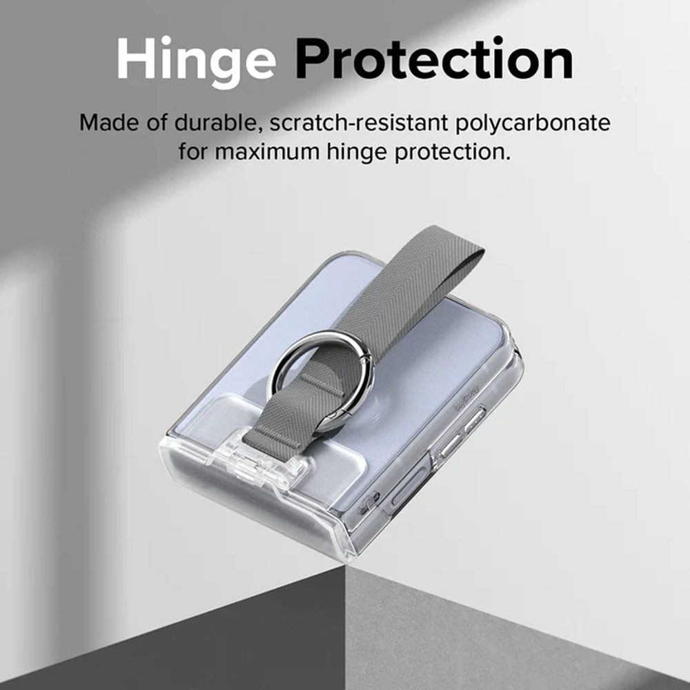 Picture of Samsung Galaxy Z Flip 4 | Ringke Hinge Cover wirh Ring Strap for Samsung Galaxy Z Flip 4 Flip 3 (Purple)