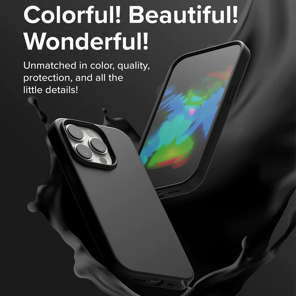 Picture of Apple iPhone 14 Pro Max 6.7 Case | Ringke Soft Liquid Silicone Protection Case for iPhone 14 Pro Max 6.7 (Stone)