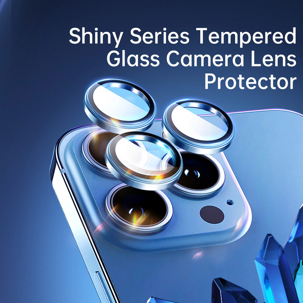 Picture of Apple iPhone 15 6.1  | Rock Pure Series Glass Camera Lens Aluminum Frame Protector For iPhone 15 Plus 6.7 15 6.1 (Black)