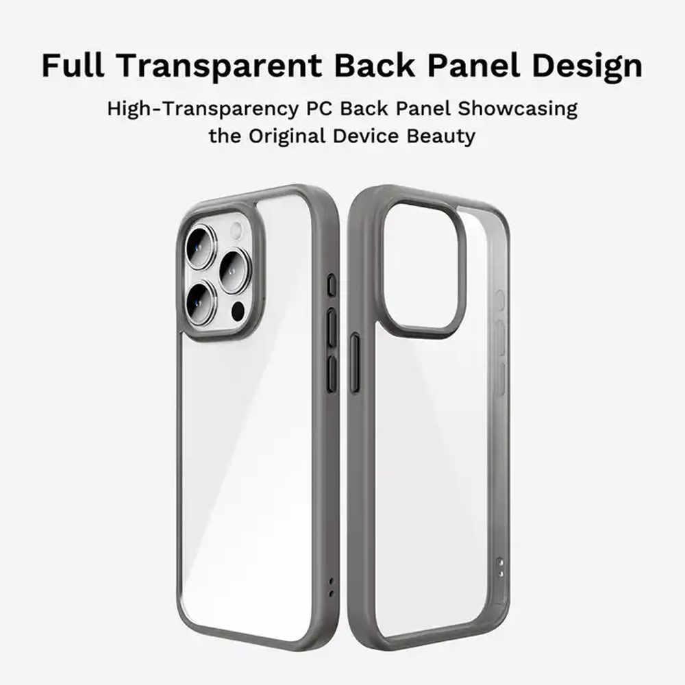 Picture of Apple iPhone 15 6.1 Case | Rock Guard Ultra Thin Light Weight Drop Protection Case for iPhone 15 6.1 (Black)