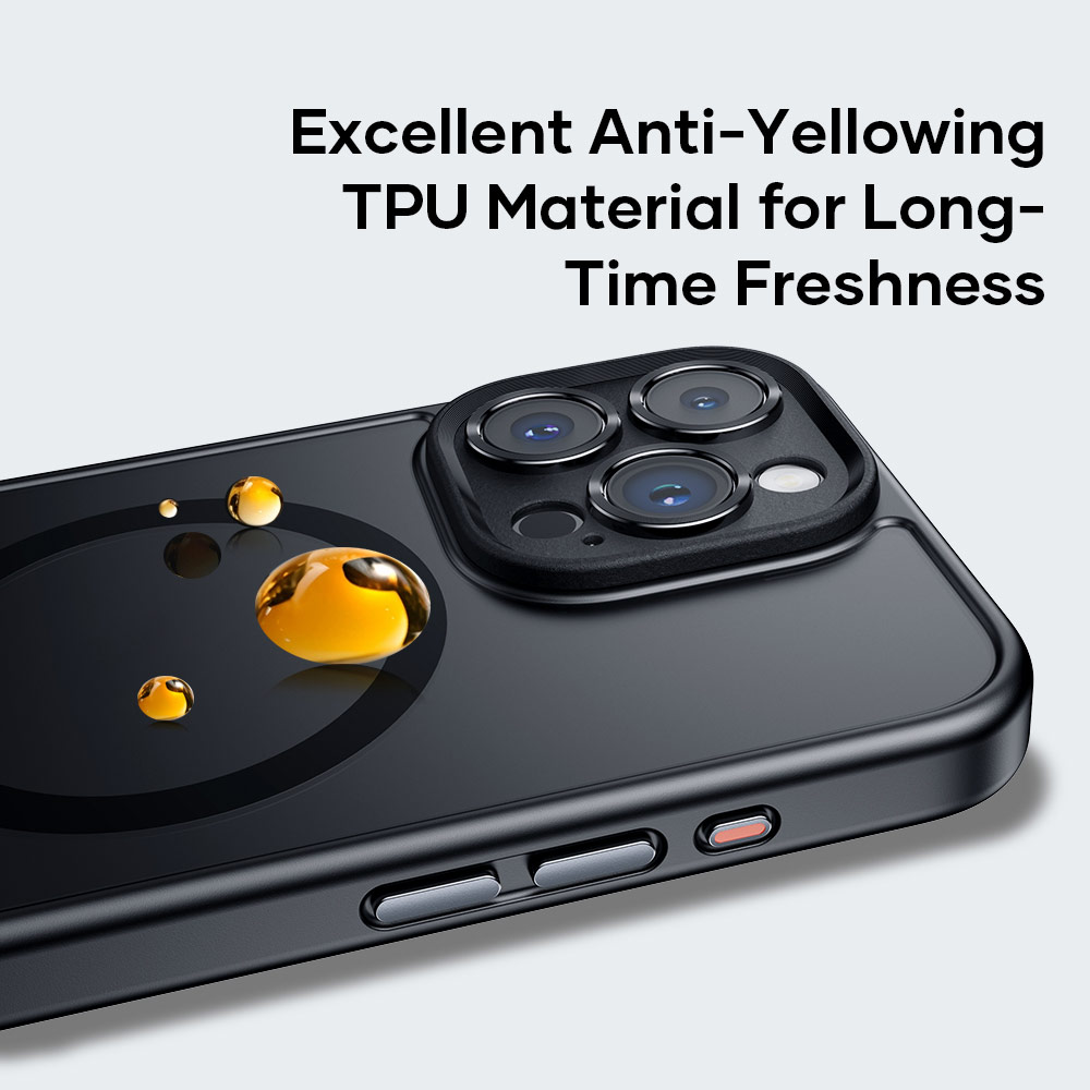 Picture of Apple iPhone 15 Pro Max 6.7 Case | Rock Guard Touch Lens Protection Anti Finger Print Drop Protection Magsafe Compatible Case for iPhone 15 Pro Max 6.7 (Matte Gray)