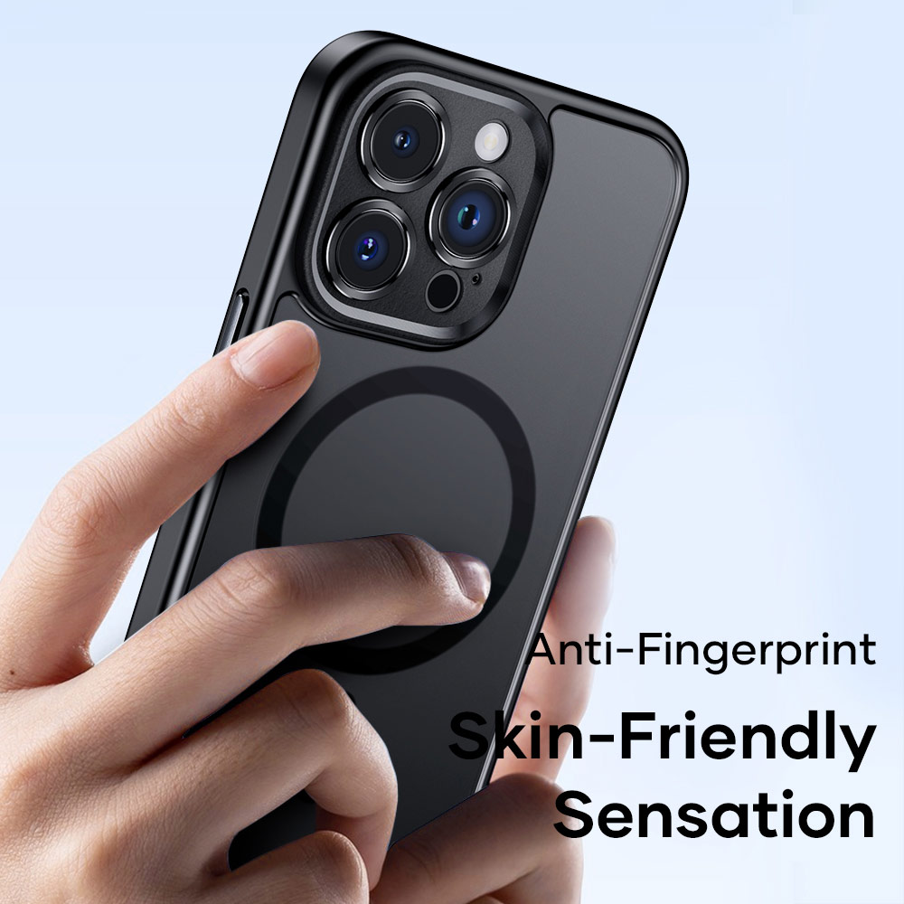Picture of Apple iPhone 15 Pro Max 6.7 Case | Rock Guard Touch Lens Protection Anti Finger Print Drop Protection Magsafe Compatible Case for iPhone 15 Pro Max 6.7 (Matte Gray)