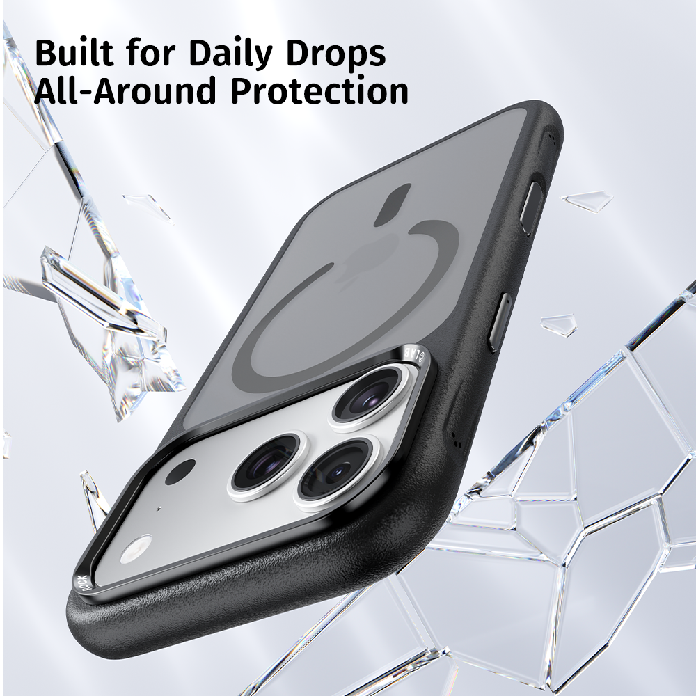 Picture of Apple iPhone 18 Pro Case | ROCK Guard Touch Series Magnetic Protection Case for iPhone 18 Pro (Maroon)