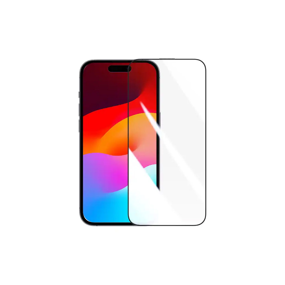 Picture of Apple iPhone 15 Pro Max 6.7  | Rock 4K HD Full Coverage Tempered Glass for iPhone 15 Pro Max 6.7 (HD Clear)
