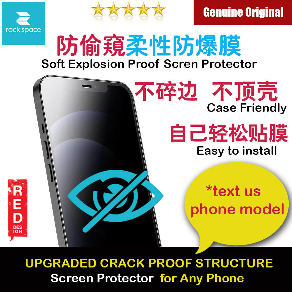 Picture of Apple iPhone 11 6.1 Screen Protector | Rock Space Custom Made Crack Proof Explosion Proof Flexible TPU Soft Screen Protector for Any Phone Model (Privacy Anti View Anti Peep Matte)