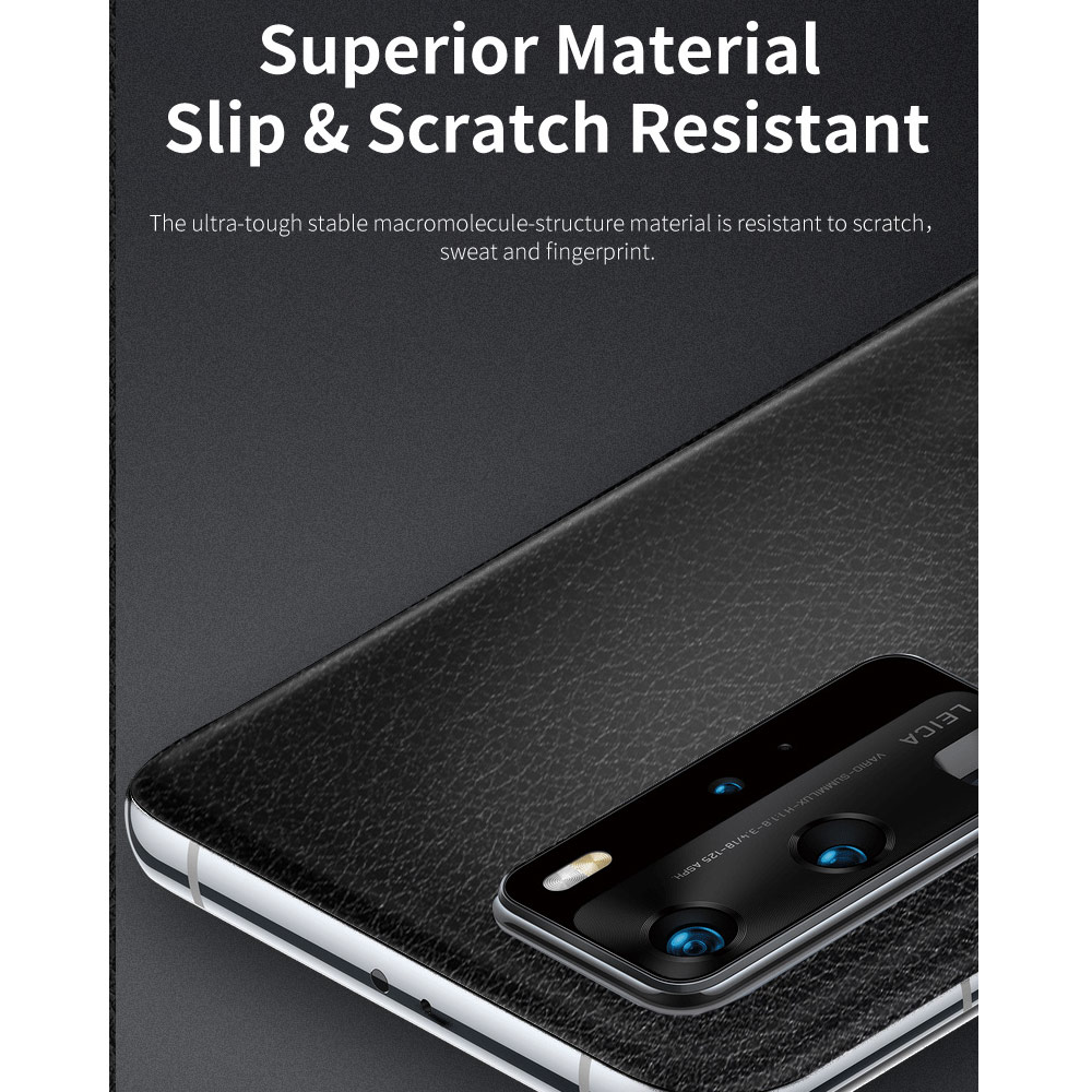 Picture of Apple iPhone 11 6.1 | Rock Space Custom Made for All Phone Model Leather Like Series Back Film Protector Sticker for Any Phone Model (Black)