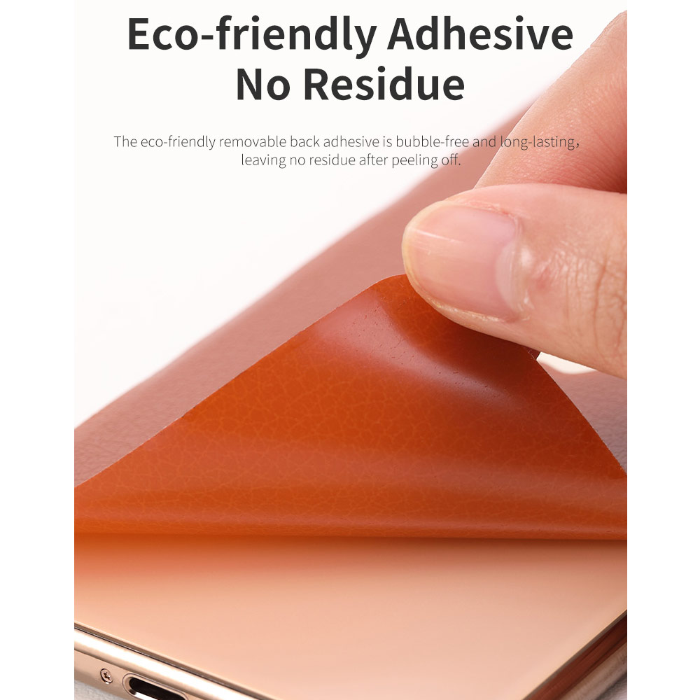 Picture of Apple iPhone 11 6.1 | Rock Space Custom Made for All Phone Model Leather Like Series Back Film Protector Sticker for Any Phone Model (Black)