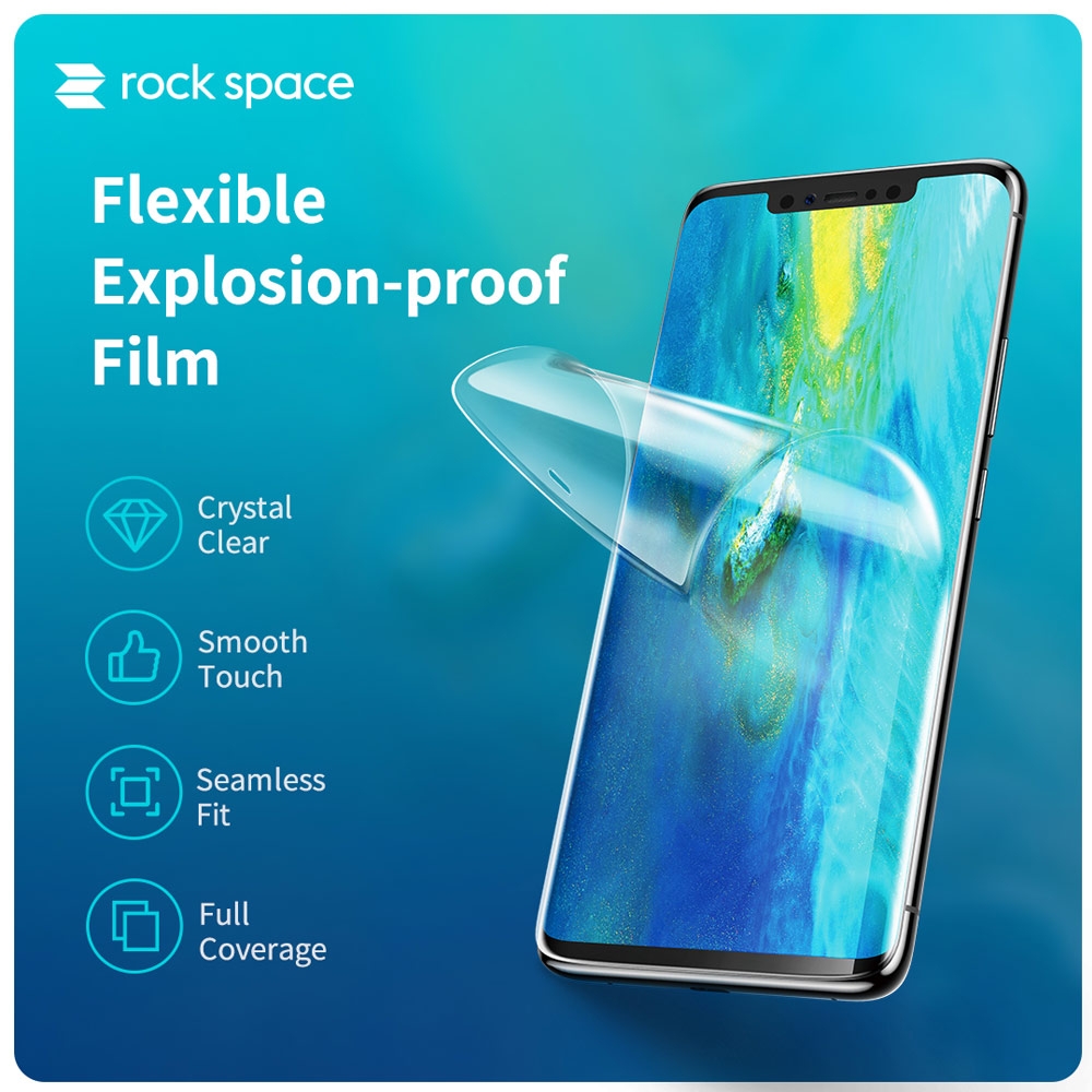 Picture of Apple iPhone 11 6.1 Screen Protector | Rock Space Custom Made Crack Proof Explosion Proof Flexible TPU Soft Screen Protector for Any Phone Model (Clear with Anti Bacteria)