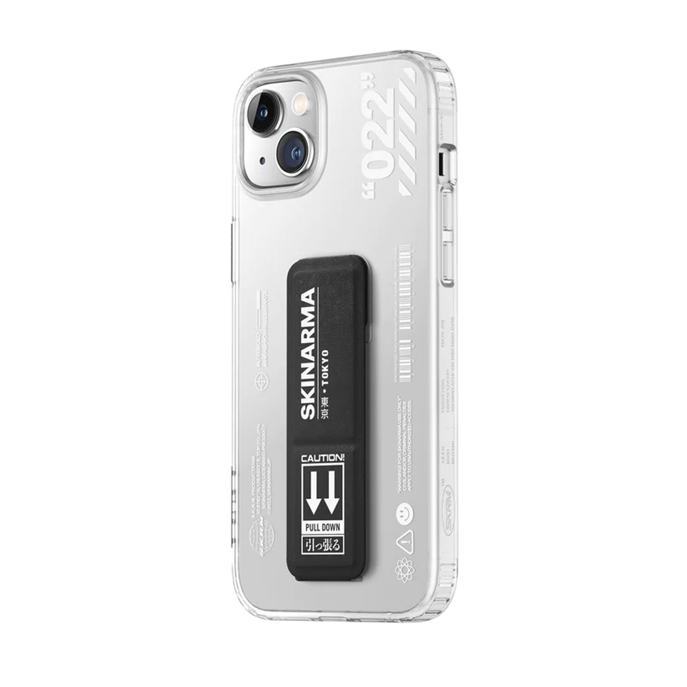 Picture of Apple iPhone 14 6.1 Case | Skinarma Taihi Sora 4 Corners Drop Protection Grip Stand Case for iPhone 14 6.1 (Black)