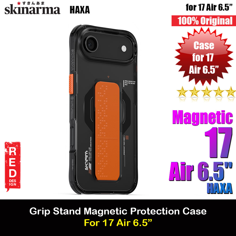 Picture of Skinarma Haxa Magcharge Grip Stand Droop Protection Case for iPhone Air 6.5 (Graphite) Apple iPhone Air 6.5- Apple iPhone Air 6.5 Cases, Apple iPhone Air 6.5 Covers, iPad Cases and a wide selection of Apple iPhone Air 6.5 Accessories in Malaysia, Sabah, Sarawak and Singapore 