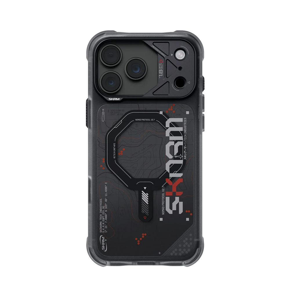 Picture of Apple iPhone 18 Pro Max Case | Skinarma Sonar Magnetic Charge Drop Protection Case with Camera Control Button for iPhone 18 Pro Max 6.9 - Black