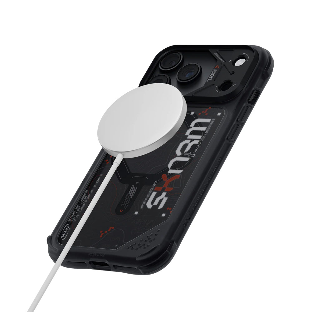 Picture of Apple iPhone 18 Pro Max Case | Skinarma Sonar Magnetic Charge Drop Protection Case with Camera Control Button for iPhone 18 Pro Max 6.9 - Black