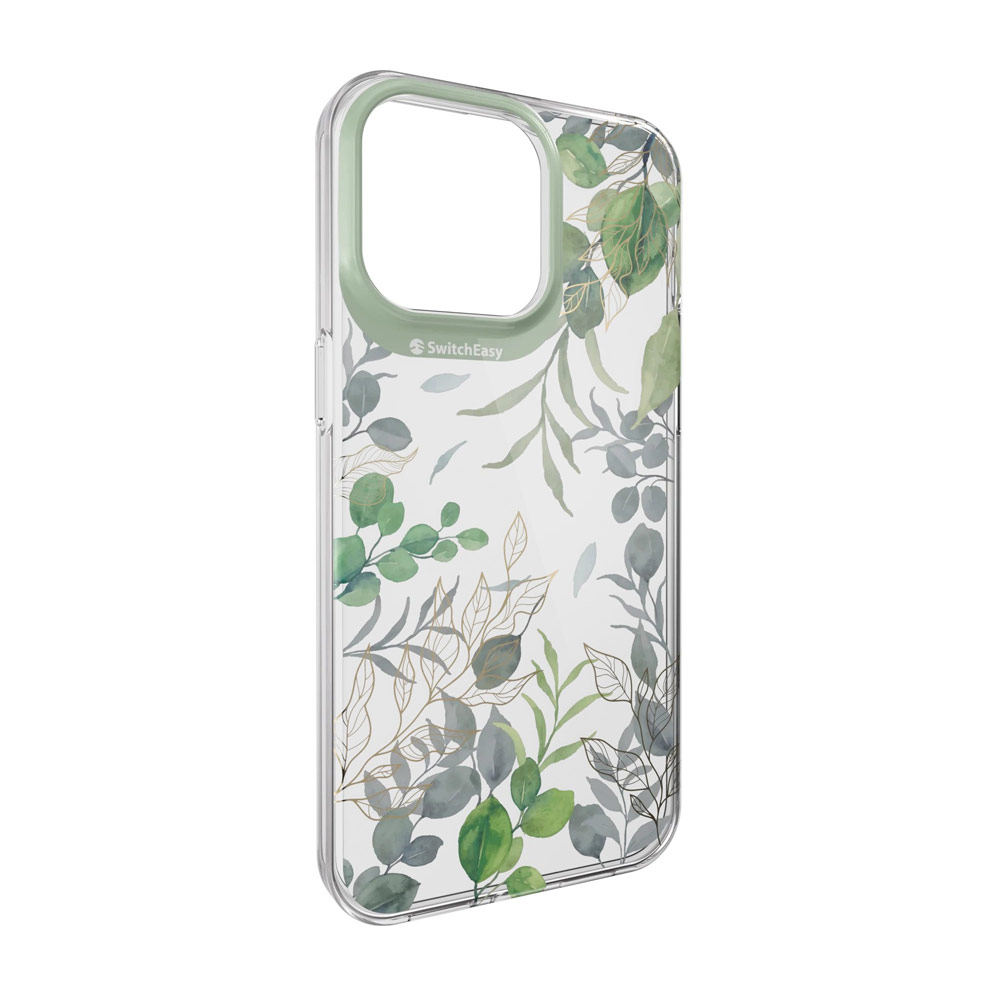 Picture of Apple iPhone 15 Pro 6.1 Case | Switcheasy Artist Double In Mold Decoration Fashionable Case for Apple iPhone 15 Pro 6.1 (Verde Green)