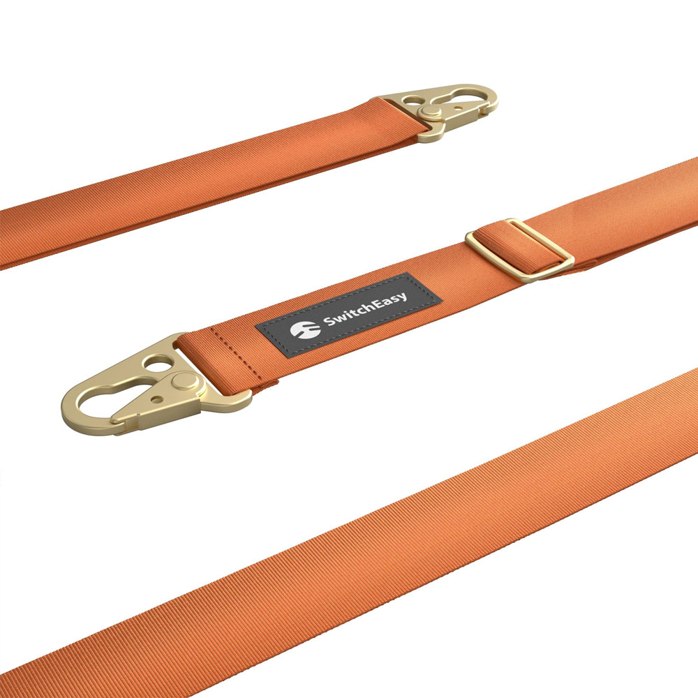 Picture of Switcheasy Easy Strap Crossbody Lanyard Shoulder Holder Card Link Adjustable Strap for any closed-bottom phone case (Orange)