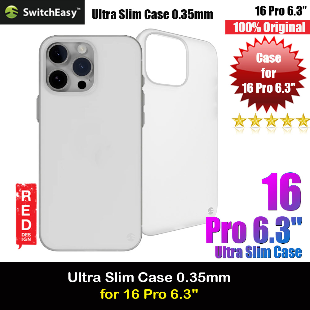 Picture of Apple iPhone 16 Pro 6.3 Case | Switcheasy 0.35mm Ultra Slim Thin Case for  iPhone 16 Pro  6.3 (Foggy White)