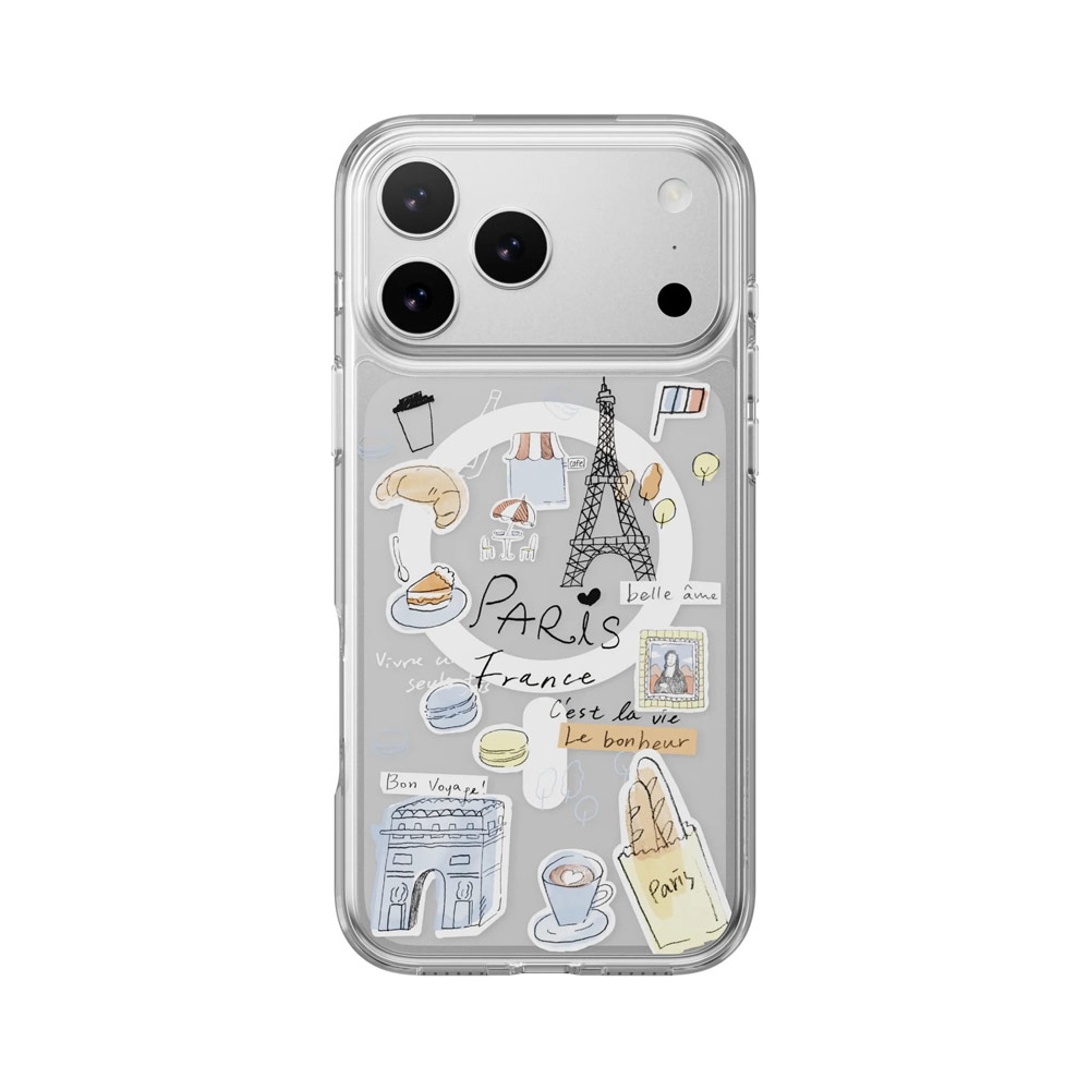Picture of Apple iPhone 17 Pro Max 6.9 Case | Switcheasy Style M Travel City Fashionable Magsafe Compatible Case for iPhone 17 Pro Max 6.9 (Paris)