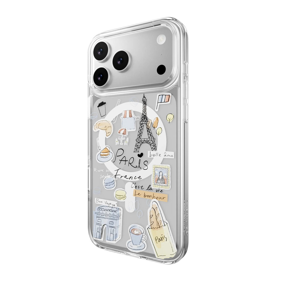 Picture of Apple iPhone 17 Pro Max 6.9 Case | Switcheasy Style M Travel City Fashionable Magsafe Compatible Case for iPhone 17 Pro Max 6.9 (Paris)