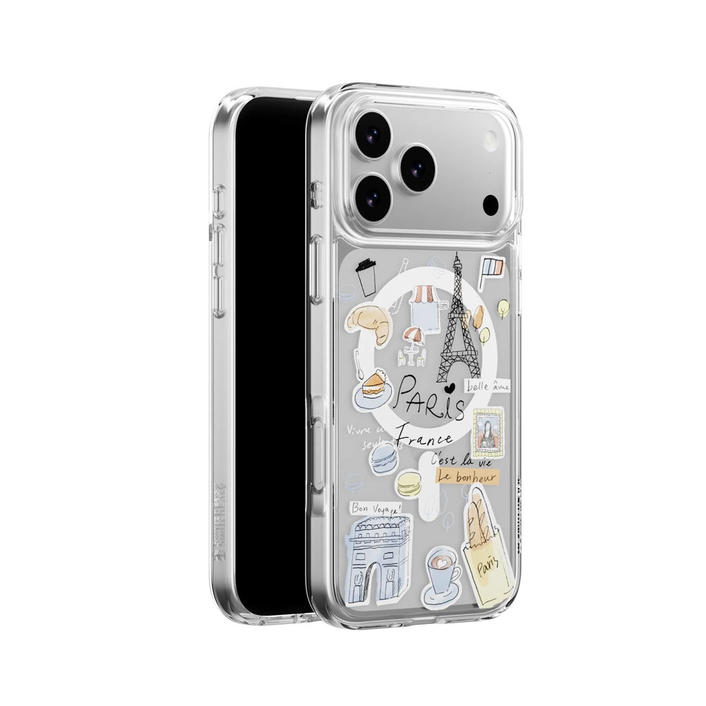 Picture of Apple iPhone 17 Pro Max 6.9 Case | Switcheasy Style M Travel City Fashionable Magsafe Compatible Case for iPhone 17 Pro Max 6.9 (Paris)