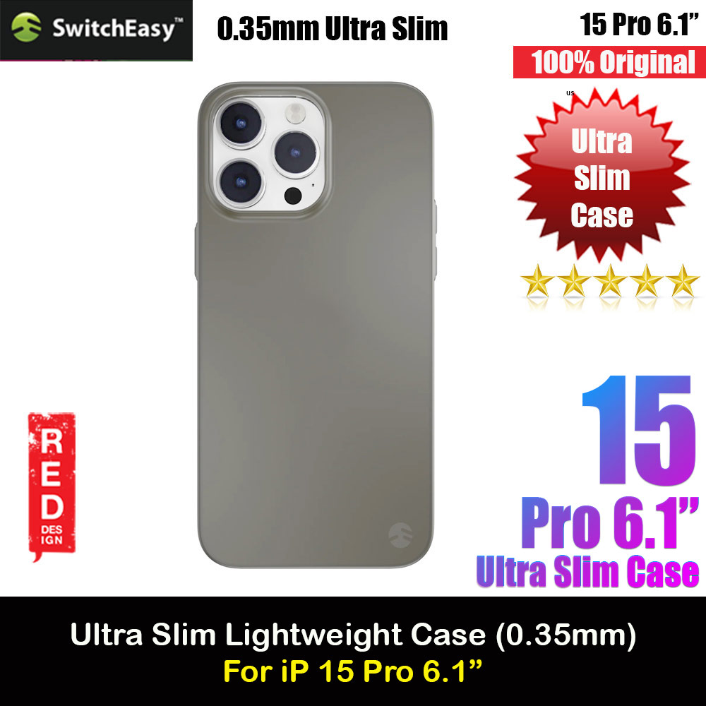 Picture of Apple iPhone 15 Pro 6.1 Case | Switcheasy 0.35mm Ultra Slim Thin Case for  iPhone 15 Pro 6.1 (Gray)